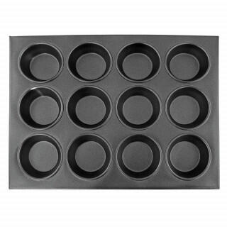 Противень для 12 маффинов, ячейка 7 см (h 3 см), l 35,5 см, h 27 см, алюминий с антипригарным покрытием